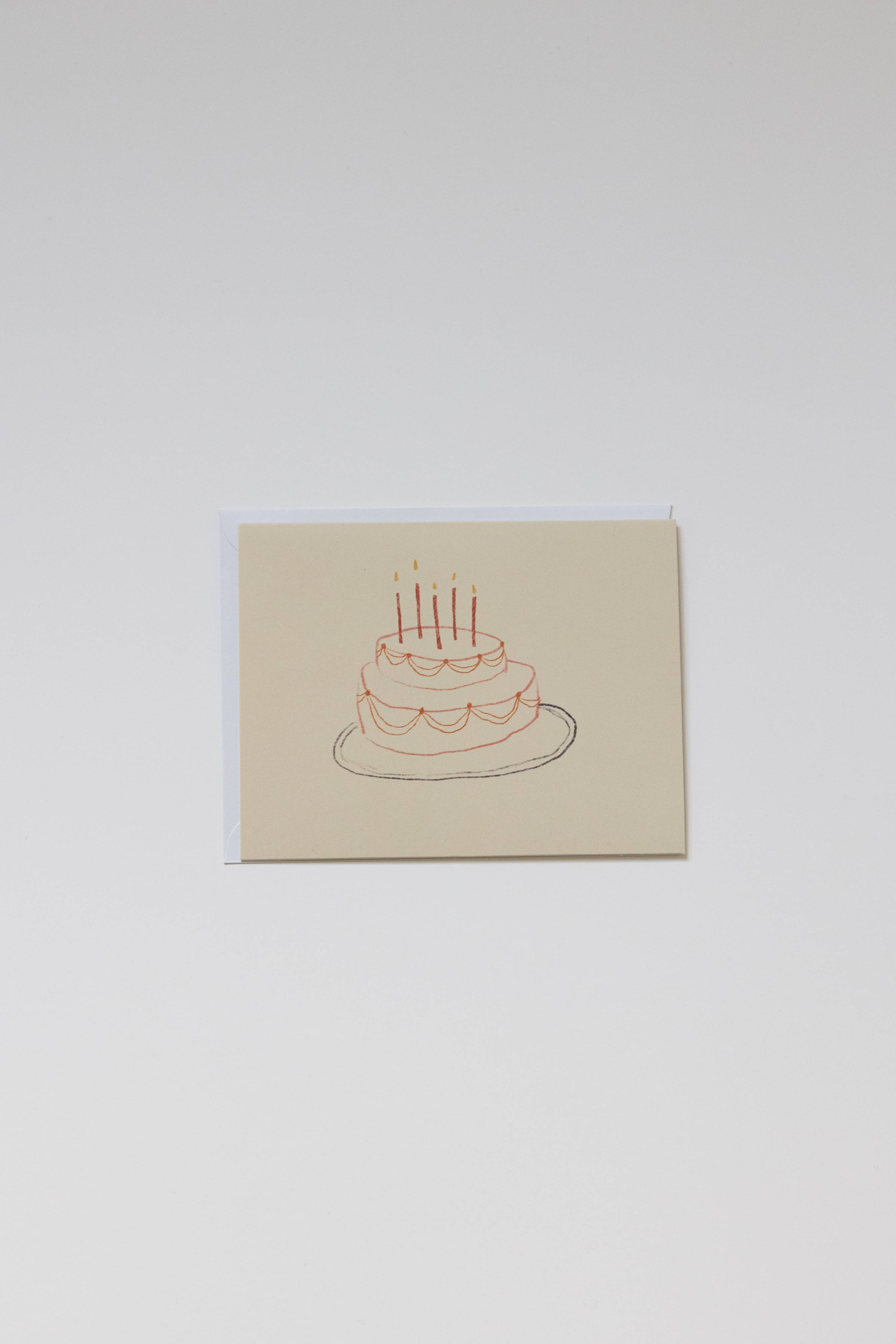 Cake Greeting Card, Blank Interior