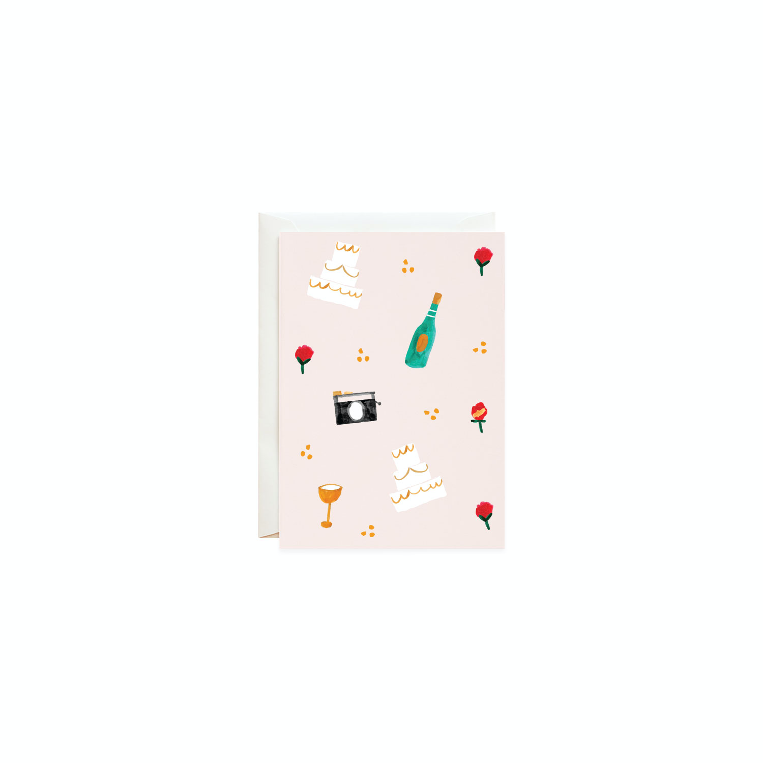 Vanilla Cake and Bubbly - Petite Card