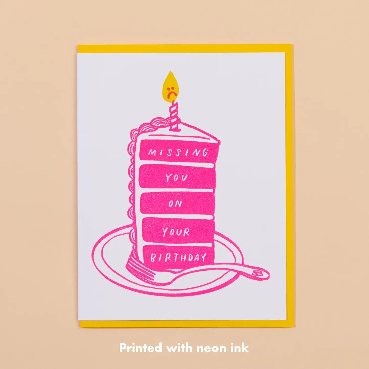 Missing You On Your Birthday Card