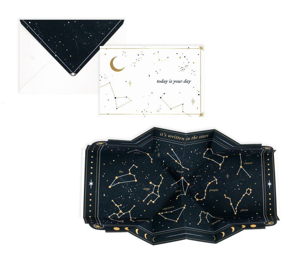In the Stars Constellation Pop-Up Greeting Card