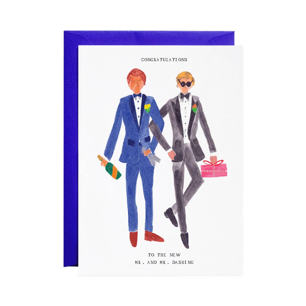 Mr. and Mr. Dashing - Greeting Card