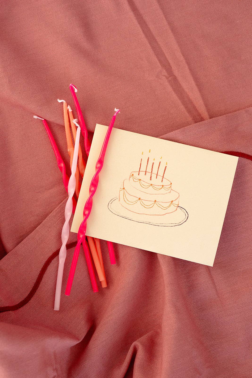 Cake Greeting Card, Blank Interior