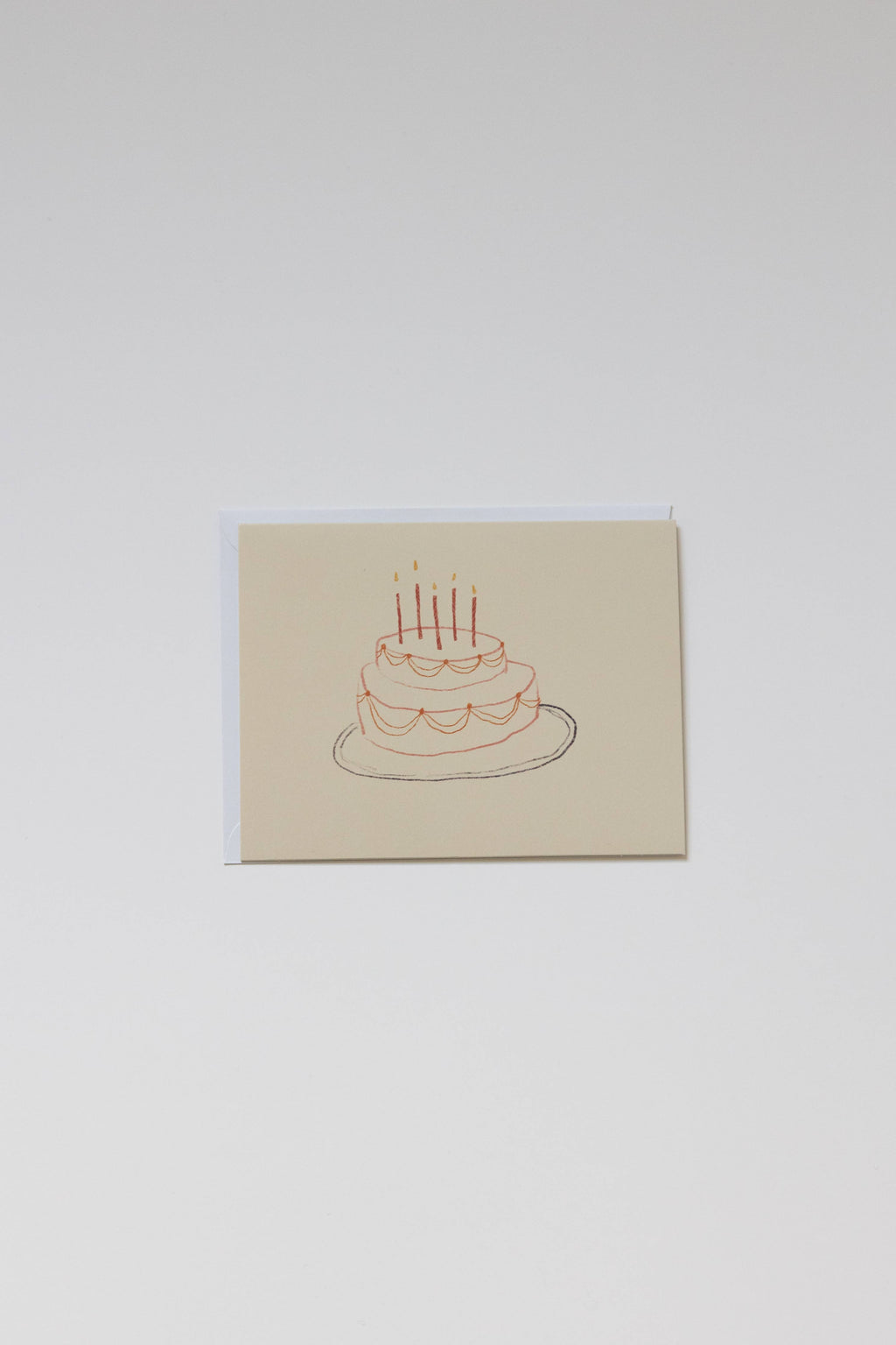 Cake Greeting Card, Blank Interior