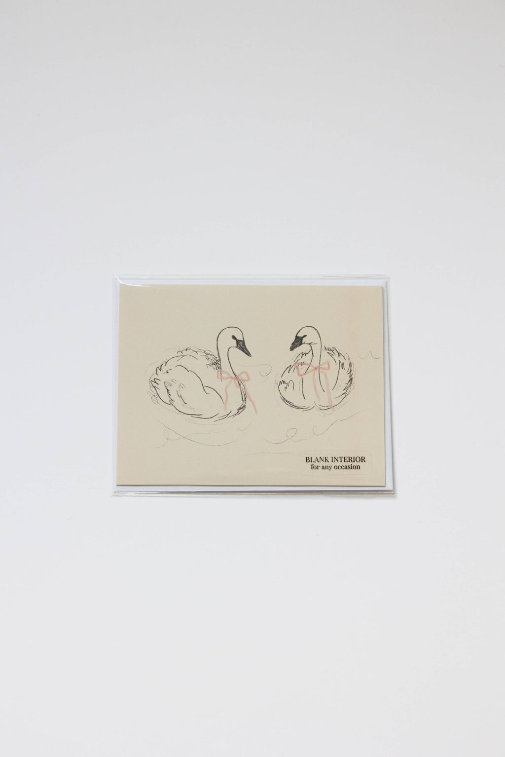 Swan Greeting Card (Blank Interior)