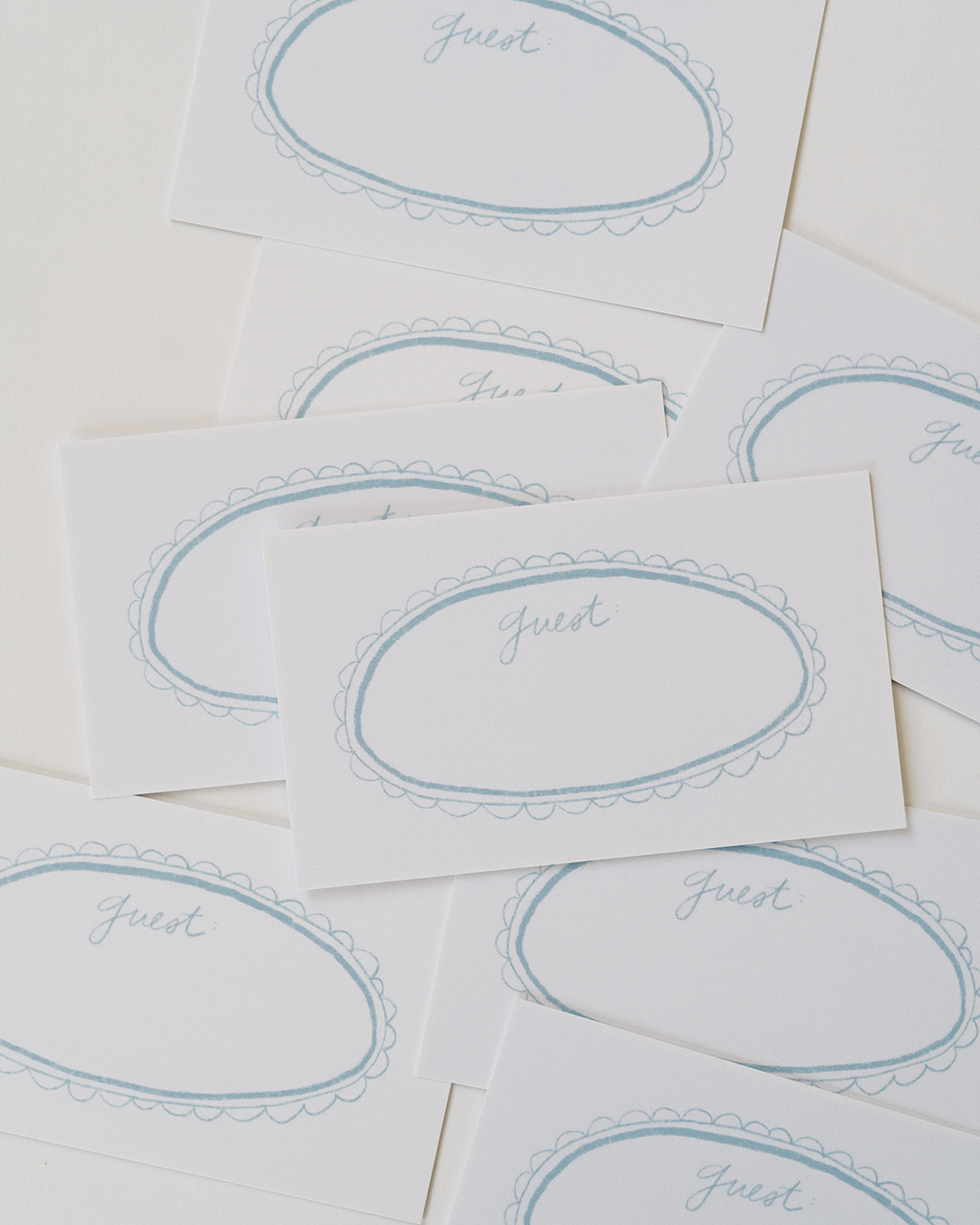 Dinner Party Place Cards Set