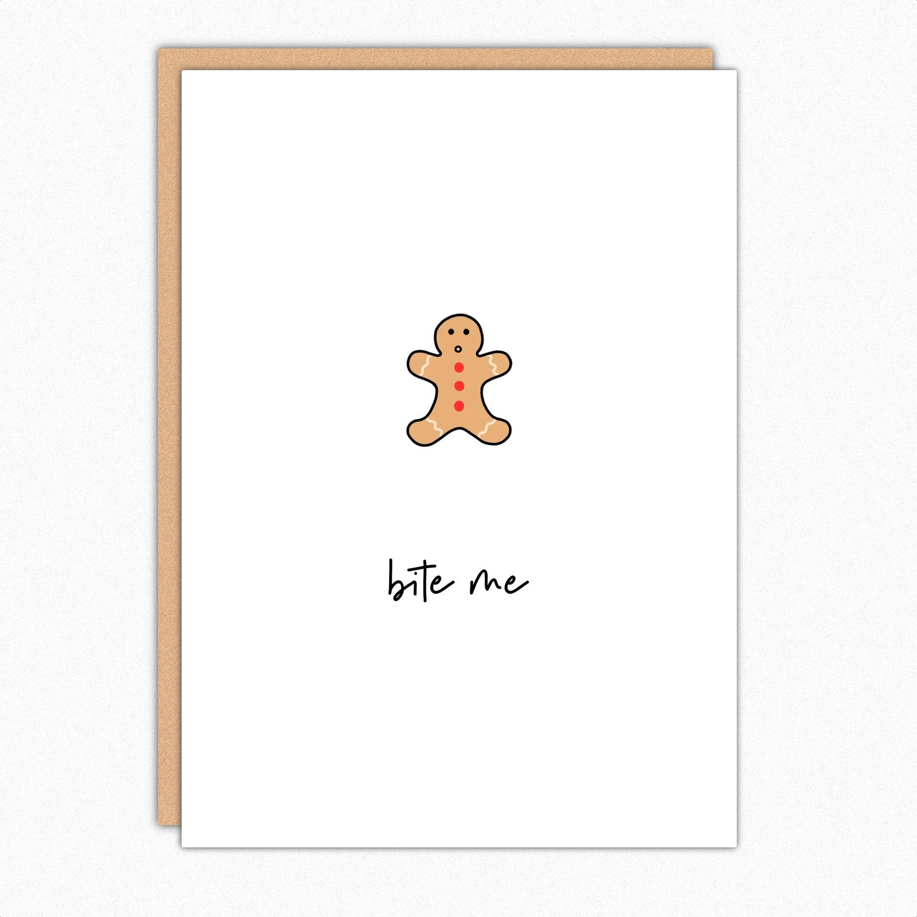 Bite Me Naughty Christmas Season's Greetings Card