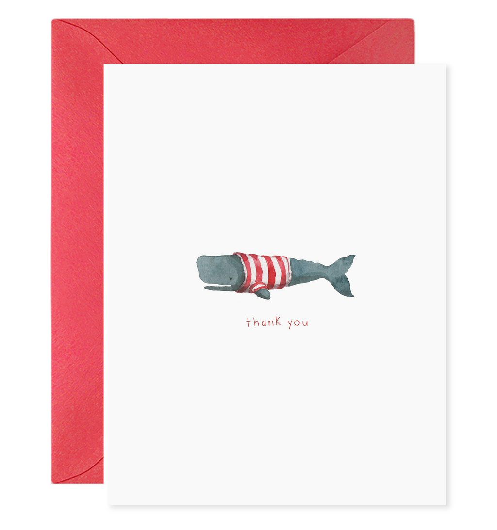 Whale Thanks | Thank You Card (Boxed Set of 6)