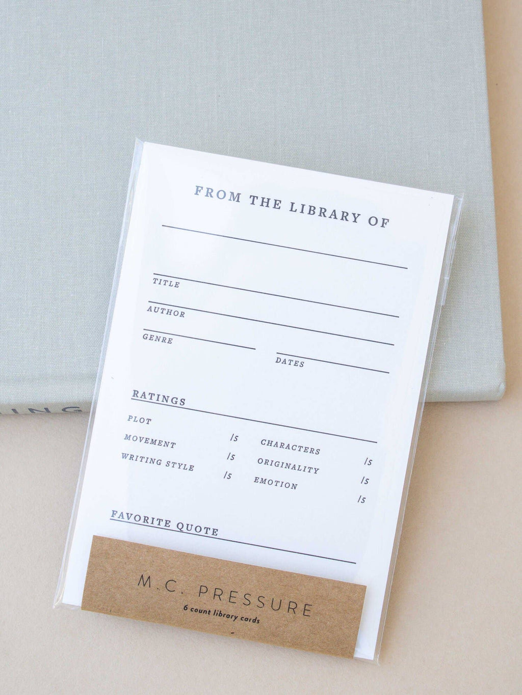 Home Library Cards