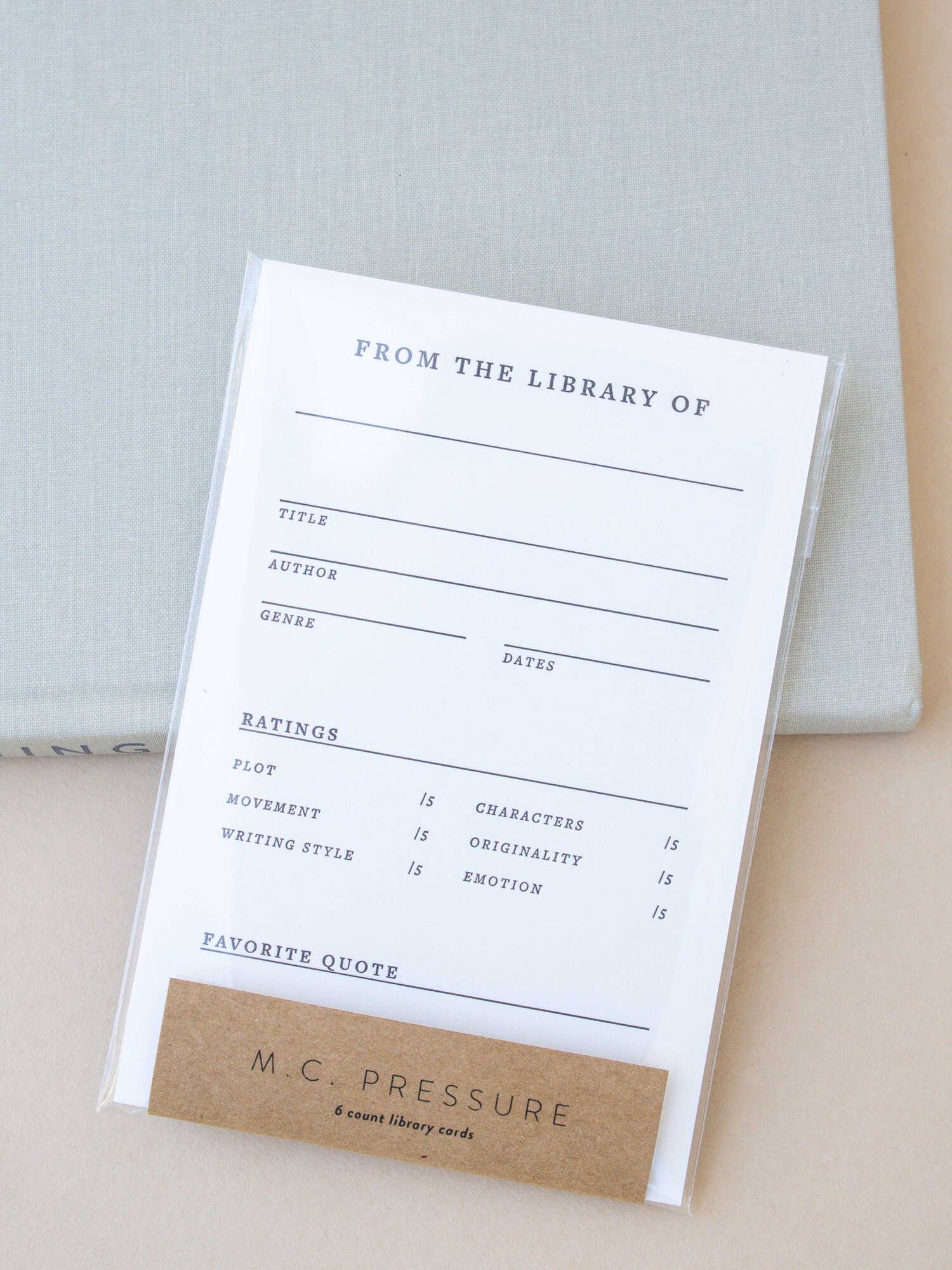 Home Library Cards