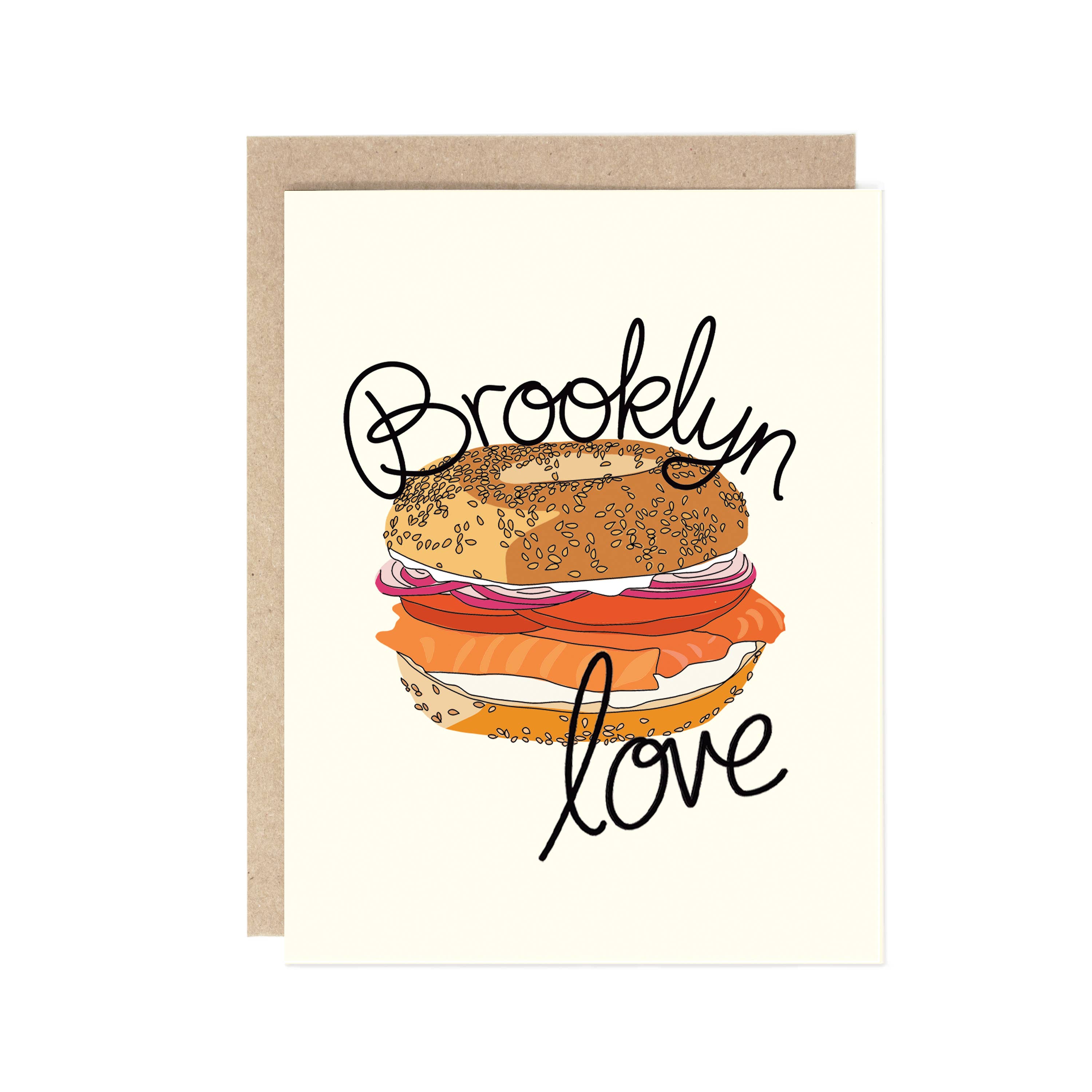 Brooklyn Bagel Love Card
