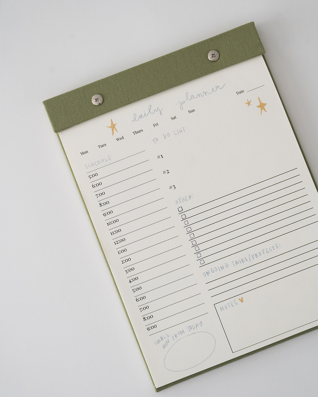 Daily Planner Notepad