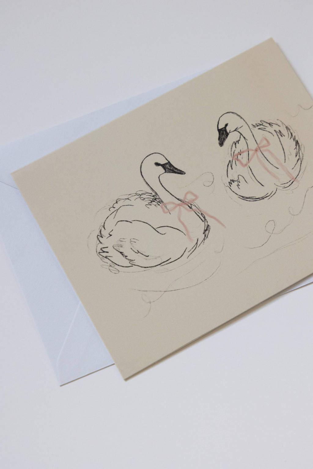 Swan Greeting Card (Blank Interior)