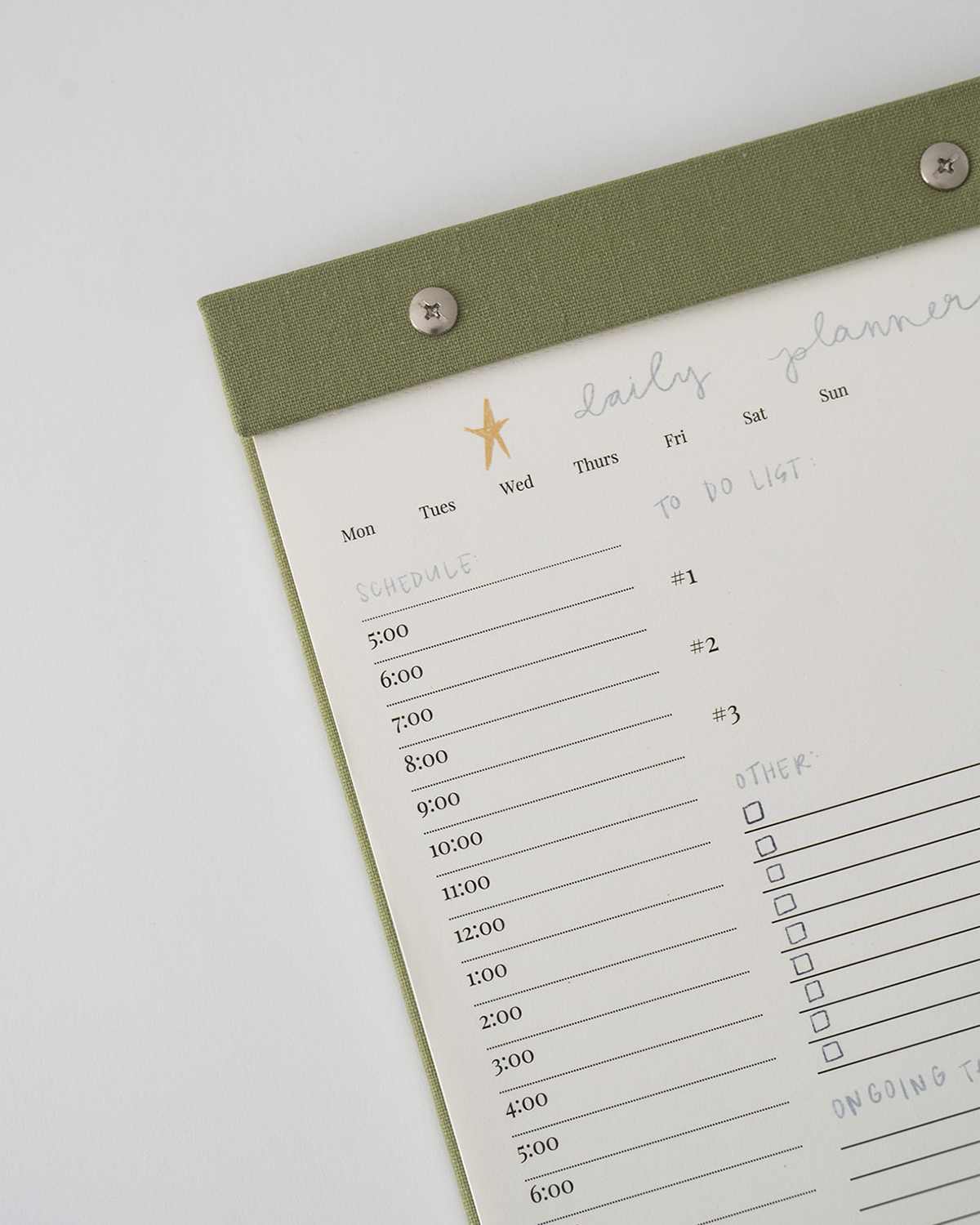 Daily Planner Notepad