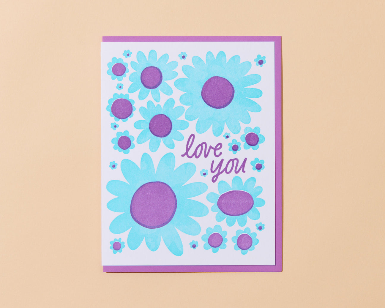 Love You Floral Card
