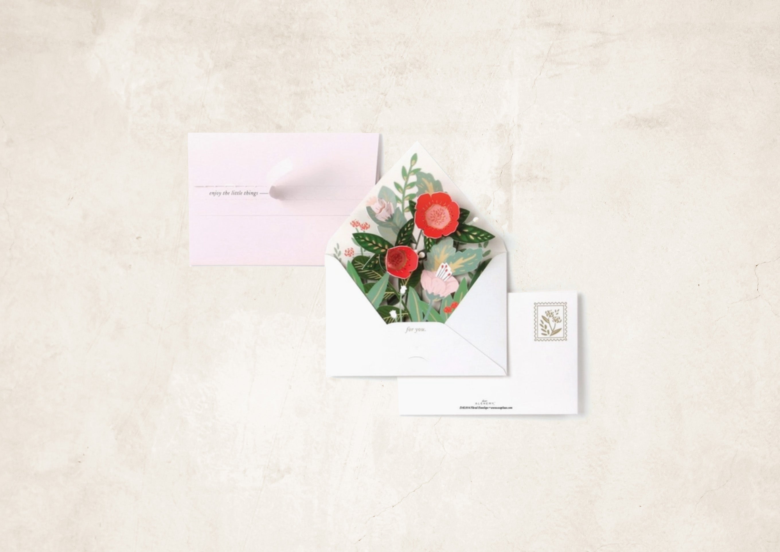 Floral Pop-up Envelope