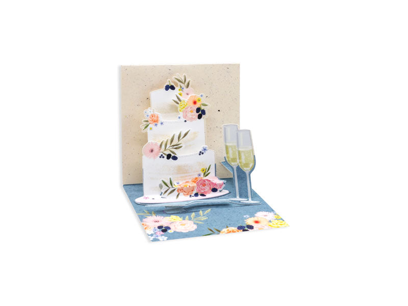 Fondant Wedding Pop-up Card