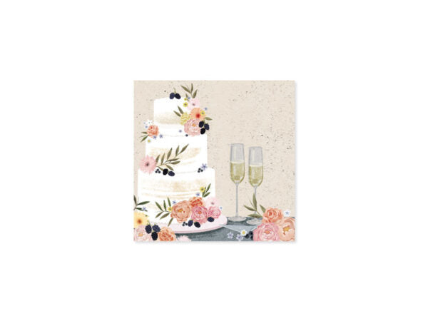 Fondant Wedding Pop-up Card