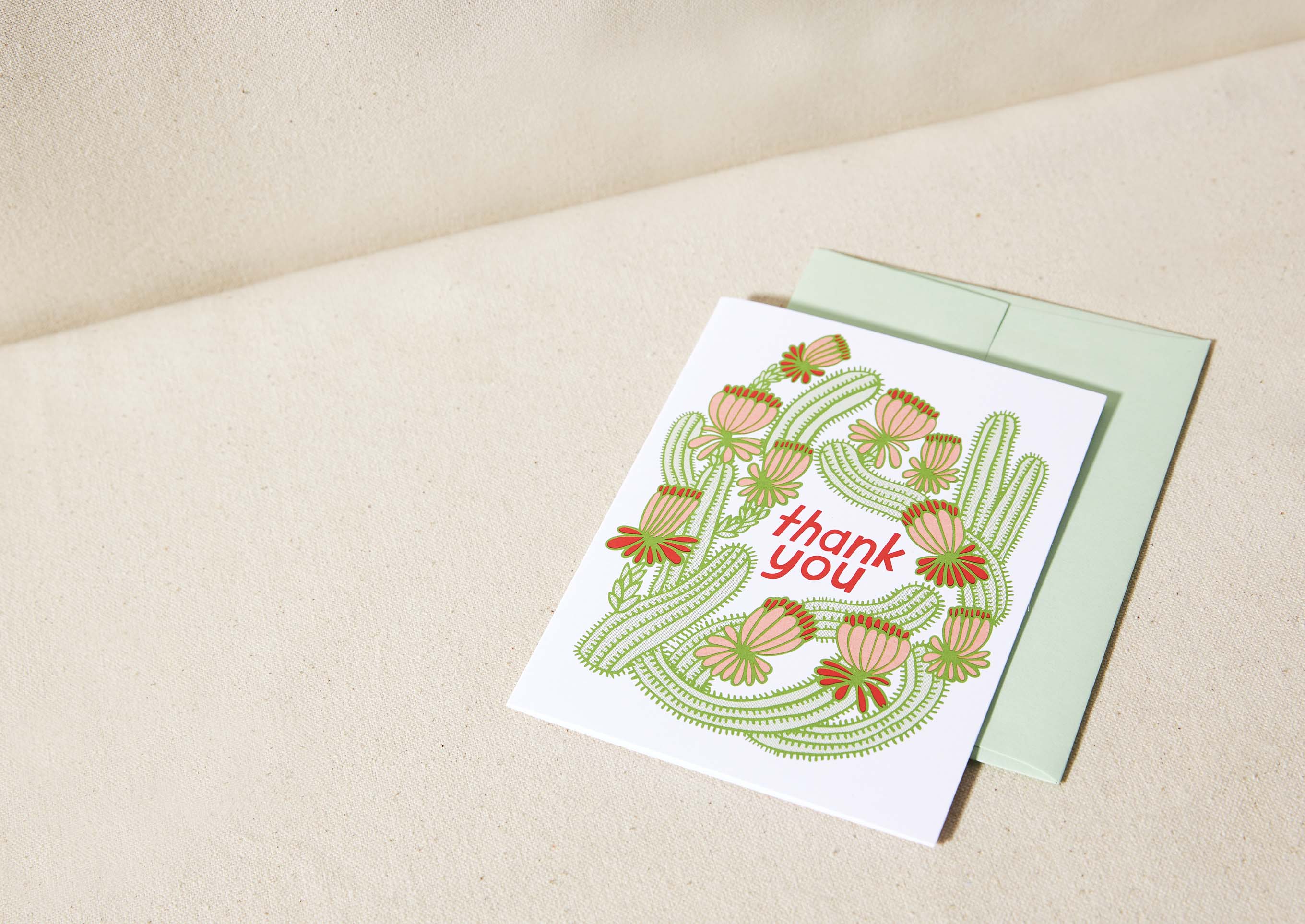 Cactus Thank You Card