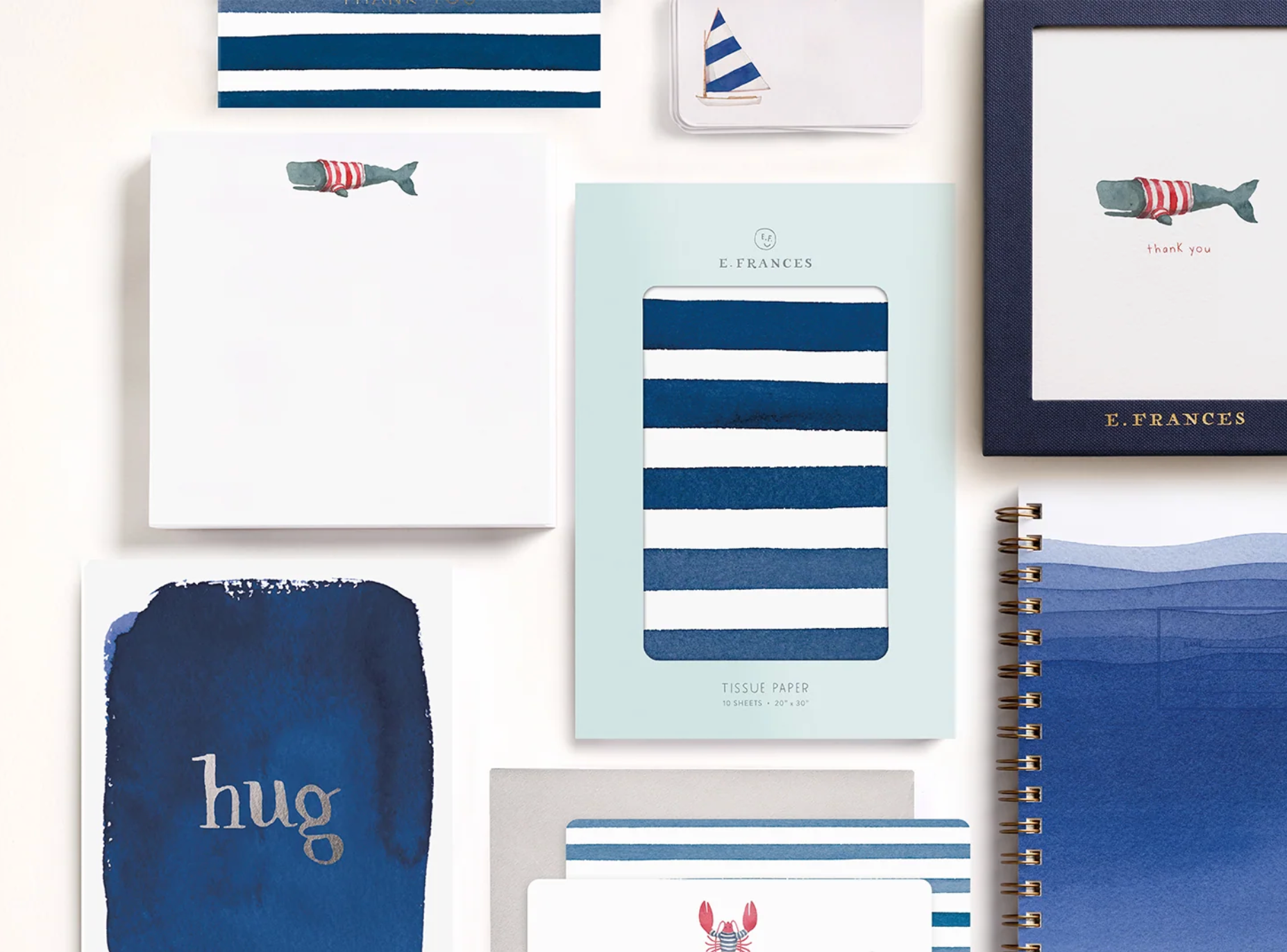 Lobster Little Notes® – Boxed Set of 85 Mini Notecards