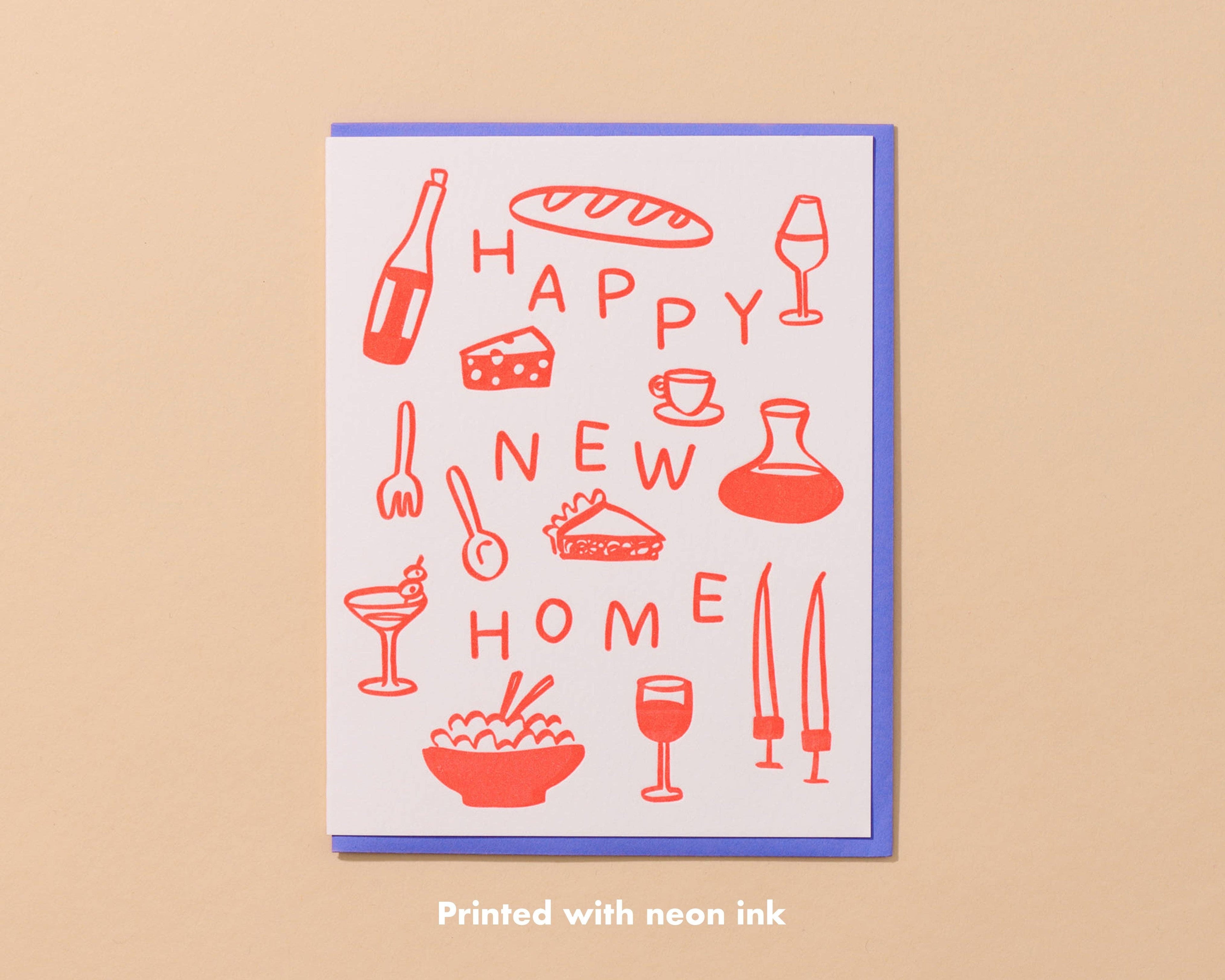 Happy New Home Letterpress Card