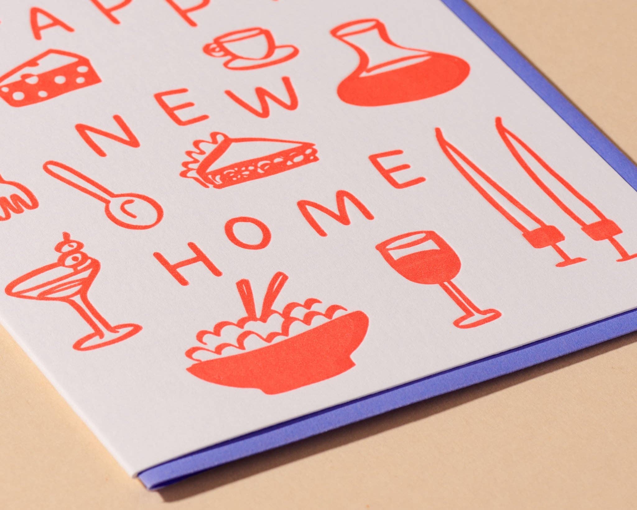 Happy New Home Letterpress Card