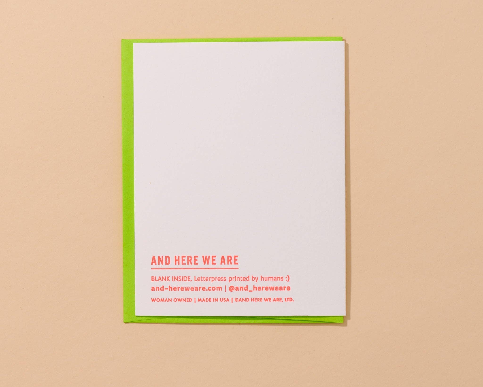 Grow (Tomato) Girl Letterpress Card